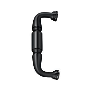 Deltana Door Pull, 6" C-to-C in Flat Black finish