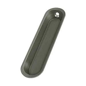 Deltana Flush Pull, 4" x 1" x 1/2" Antique Nickel