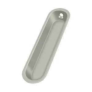 Deltana Flush Pull, 4" x 1" x 1/2" Brushed Nickel