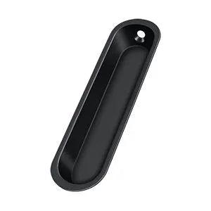 Deltana Flush Pull, 4" x 1" x 1/2" Paint Black
