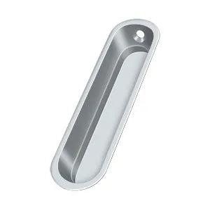 Deltana Flush Pull, 4" x 1" x 1/2" Polished Chrome