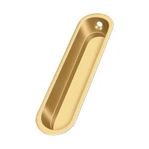 Deltana Flush Pull, 4" x 1" x 1/2" PVD Polished Brass