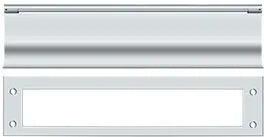Deltana Heavy Duty Mail Slot Polished Chrome