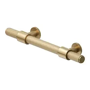 Deltana Knurled Cabinet Pull in Brushed Brass finish