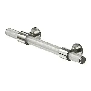 Deltana Knurled Cabinet Pull in Polished Nickel finish