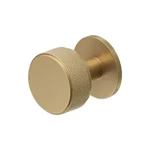 Deltana Knurled Knob in Brushed Brass finish