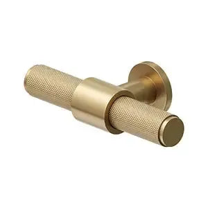 Deltana Knurled Pull in Brushed Brass finish
