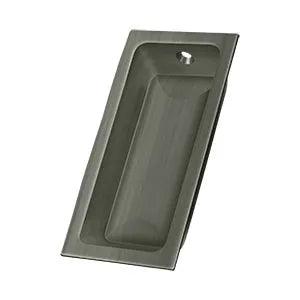 Deltana Large Flush Pull, 3 5/8" x 1 3/4" x 1/2" Antique Nickel