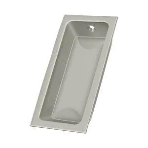 Deltana Large Flush Pull, 3 5/8" x 1 3/4" x 1/2" Brushed Nickel