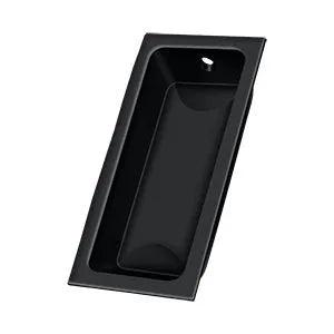 Deltana Large Flush Pull, 3 5/8" x 1 3/4" x 1/2" Paint Black