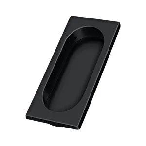 Deltana Large Flush Pull, 3 7/8" x 1 5/8" x 3/8" Paint Black