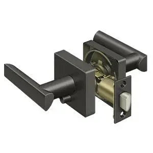 Deltana Livingston Right Hand Privacy Lever in Oil Rubbed Bronze finish