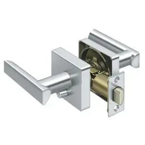 Deltana Livingston Right Hand Privacy Lever in Polished Chrome finish