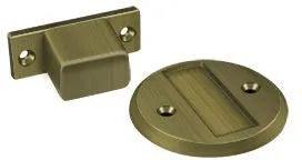 Deltana Magnetic Flush Stop & Door Holder Antique Brass