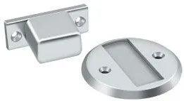 Deltana Magnetic Flush Stop & Door Holder Polished Chrome