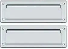 DeltanaDeltana Mail Slot with Interior Flap in 