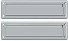 Deltana Mail Slot with Interior Flap Brushed Chrome