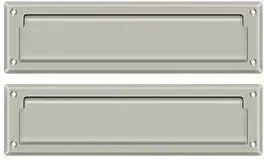 Deltana Mail Slot with Interior Flap Brushed Nickel