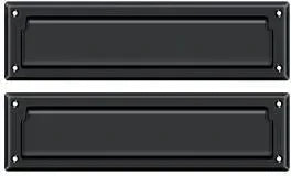 Deltana Mail Slot with Interior Flap Paint Black