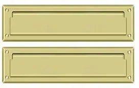 Deltana Mail Slot with Interior Flap Polished Brass