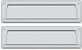 Deltana Mail Slot with Interior Flap Polished Chrome
