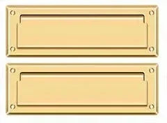 Deltana Mail Slot with Interior Flap PVD Polished Brass
