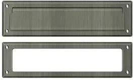 Deltana Mail Slot with Interior Frame Antique Nickel