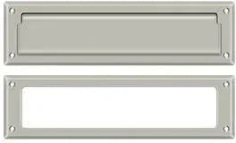 Deltana Mail Slot with Interior Frame Brushed Nickel