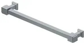 Deltana Manhattan Decorative Cabinet Pull, 7" C-to-C in Satin Chrome finish