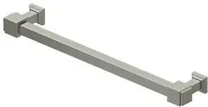 Deltana Manhattan Decorative Cabinet Pull, 7" C-to-C in Satin Nickel finish