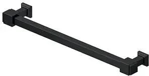 Deltana Manhattan Decorative Cabinet Pull, 7" C-to-C in Flat Black finish