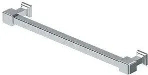 Deltana Manhattan Decorative Cabinet Pull, 7" C-to-C in Polished Chrome finish