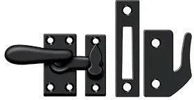 Deltana Medium Window Lock / Casement Fastener Paint Black