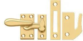 Deltana Medium Window Lock / Casement Fastener PVD Polished Brass
