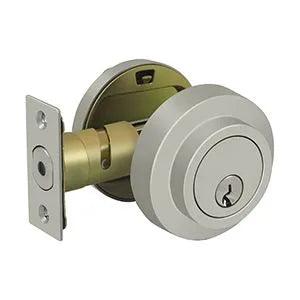 Deltana Modern Low Profile Single Cylinder Deadbolt in Satin Nickel finish
