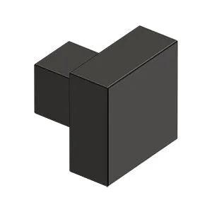 Deltana Modern Square Knob in Oil Rubbed Bronze finish
