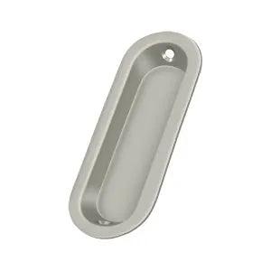 Deltana Oblong Flush Pull, 3 1/2" x 1 1/4" x 3/8" Brushed Nickel