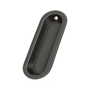 Deltana Oblong Flush Pull, 3 1/2" x 1 1/4" x 3/8" Oil Rubbed Bronze