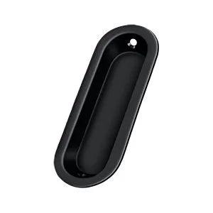 Deltana Oblong Flush Pull, 3 1/2" x 1 1/4" x 3/8" Paint Black