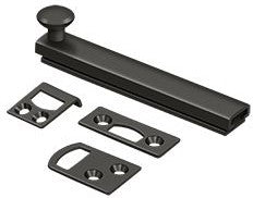 Deltana 4" Heavy Duty Concealed Scew Surface Bolt in Oil Rubbed Bronze finish