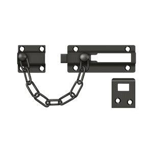 Deltana Chain Door Guard / Doorbolt in Oil Rubbed Bronze finish