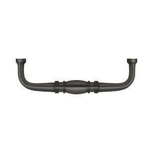 Deltana Colonial Wire Pull, 4" CTC in Oil Rubbed Bronze finish