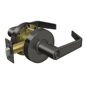 Deltana Commercial Privacy Standard Grade 2 Clarendon Lever in Oil Rubbed Bronze finish