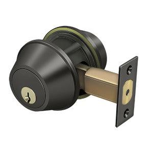 Deltana Double Cylinder Deadbolt-Grade 2 in Oil Rubbed Bronze finish