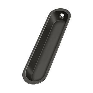 Deltana Flush Pull, 4" x 1" x 1/2" in Oil Rubbed Bronze finish