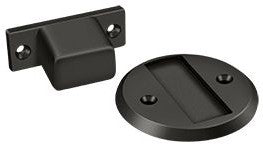 Deltana Magnetic Flush Stop & Door Holder in Oil Rubbed Bronze finish