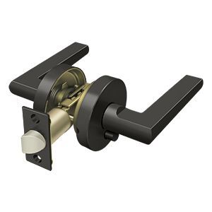 Deltana Portmore Left Hand Privacy Lever in Oil Rubbed Bronze finish