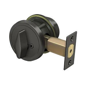 Deltana Single Cylinder Deadbolt-Grade 2 in Oil Rubbed Bronze finish