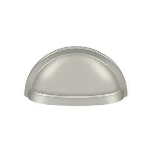 Deltana Oval Shell Handle Pull, 3 1/2" in Satin Nickel finish