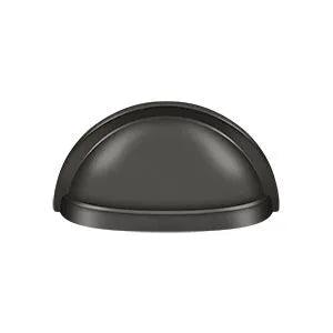 Deltana Oval Shell Handle Pull, 3 1/2" in Oil Rubbed Bronze finish